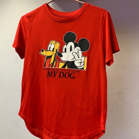 Red Mickey Mouse shirt size large - Picture 1 of 1